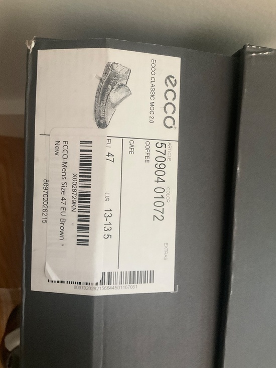 ECCO mens Classic Moc 2.0 Driving Style Loafer Coffee  brown 13-13.5 US NWB main image 6